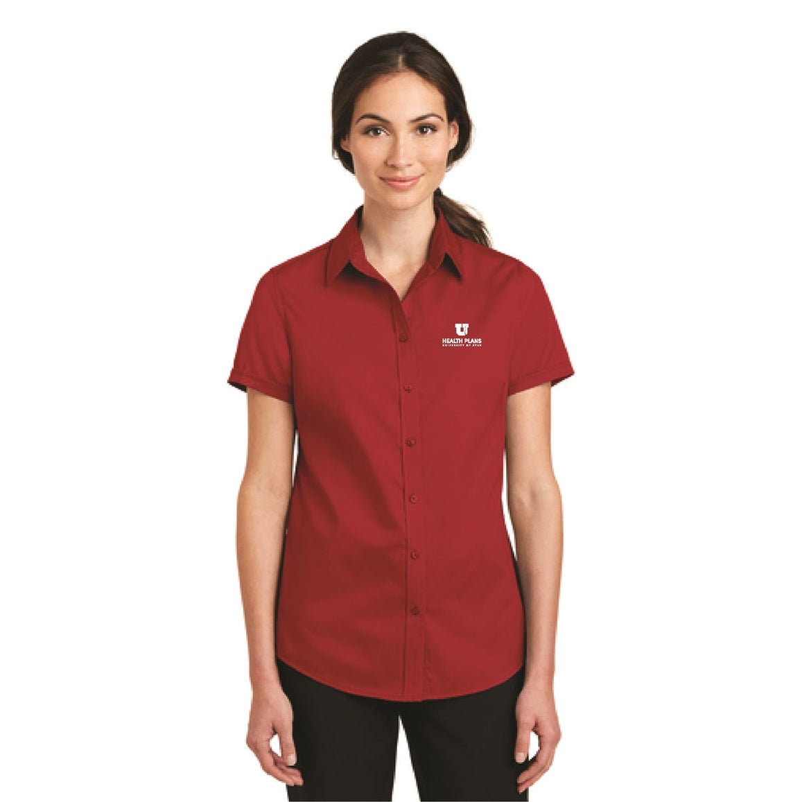 Port Authority Ladies Short Sleeve SuperPro Twill Shirt