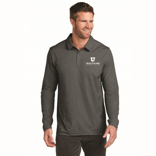TravisMathew Oceanside Heather Long Sleeve Polo